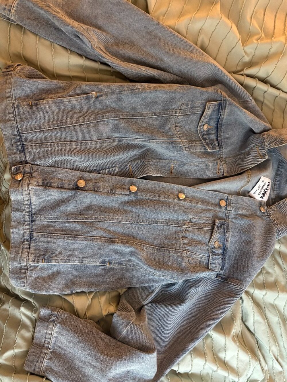 Princess Polly Oversized Light Wash Denim Jacket – Size 2